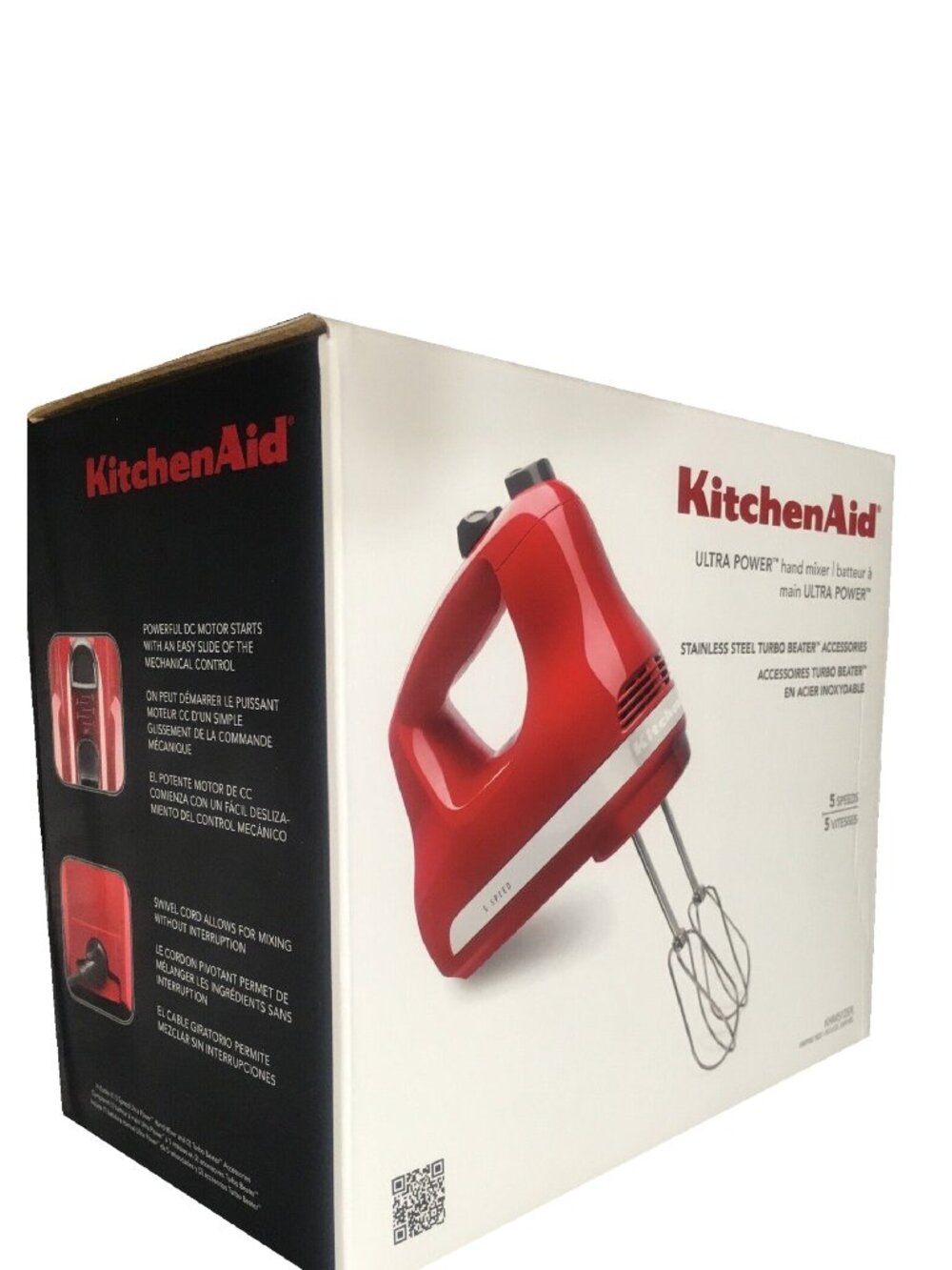 new in box EMPIRE RED KitchenAid Ultra Power 5-Speed Hand Mixer - Model KHM512ER